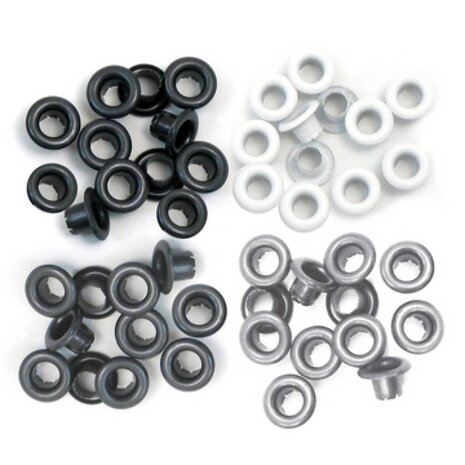 We R Memory Keepers Grey Eyelets (41582-4) We R Memory Keepers Grey Eyelets (41582-4)