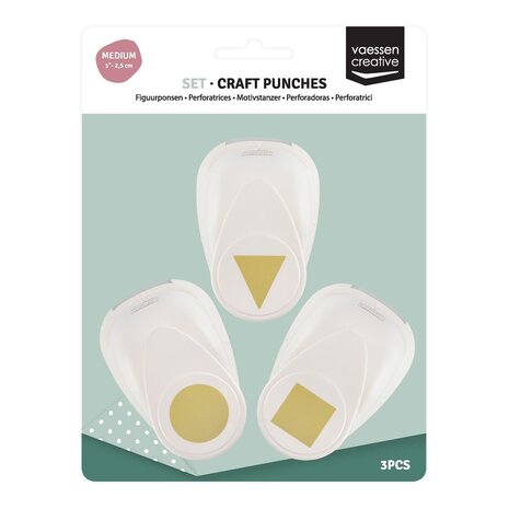 Vaessen Creative Figuurpons Set Basis Vormen (3pcs) (2137-125) Vaessen Creative Figuurpons Set Basis Vormen (3pcs) (2137-125)