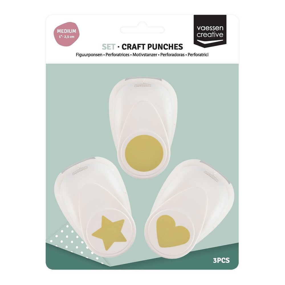 Vaessen Creative Figuurpons Set Basis Vormen #2 (3pcs) (2137-126)