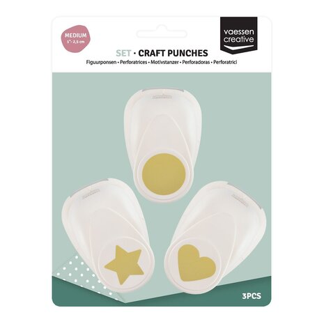 Vaessen Creative Figuurpons Set Basis Vormen #2 (3pcs) (2137-126)