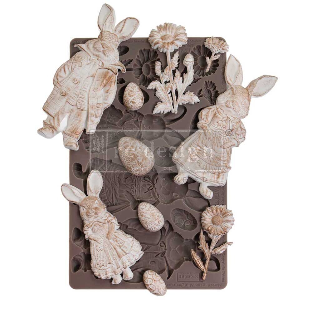 Re-Design Springtime Bunny 5x8 Inch Decor Mould (675967) Re-Design Springtime Bunny 5x8 Inch Decor Mould (675967)