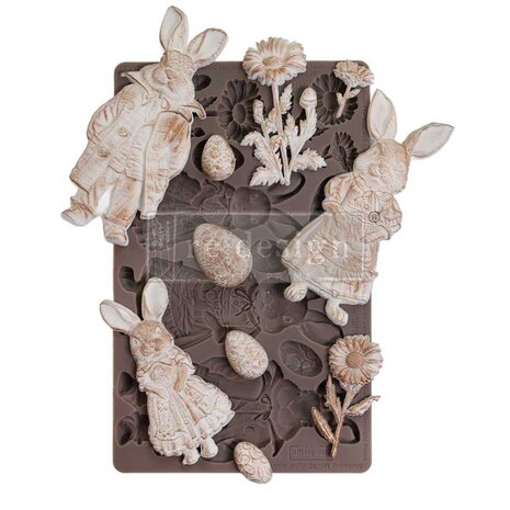 Re-Design Springtime Bunny 5x8 Inch Decor Mould (675967) Re-Design Springtime Bunny 5x8 Inch Decor Mould (675967)