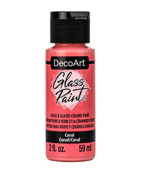 DecoArt Glass Paint Coral (DGP04) DecoArt Glass Paint Coral (DGP04)