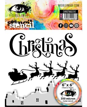 Visible Image Christmas Eve 6x6 Inch Stencil (VIS-CES-03) Visible Image Christmas Eve 6x6 Inch Stencil (VIS-CES-03)