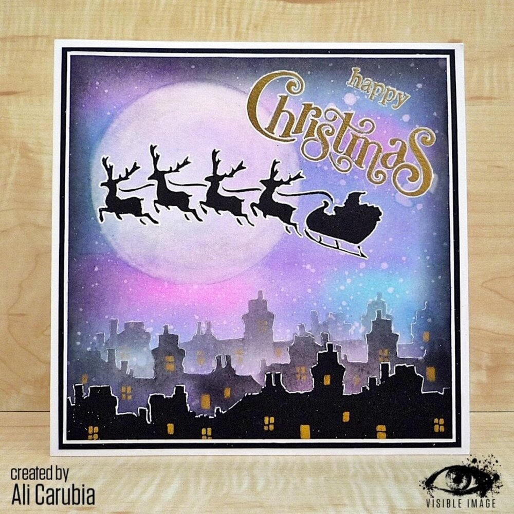 Visible Image Christmas Eve 6x6 Inch Stencil (VIS-CES-03) Visible Image Christmas Eve 6x6 Inch Stencil (VIS-CES-03)