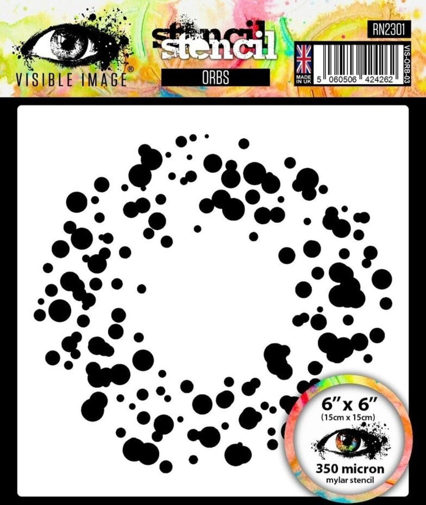 Visible Image Orbs 6x6 Inch Stencil (RN2301)