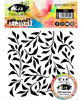 Visible Image Leafy 6x6 Inch Stencil (GO2313)