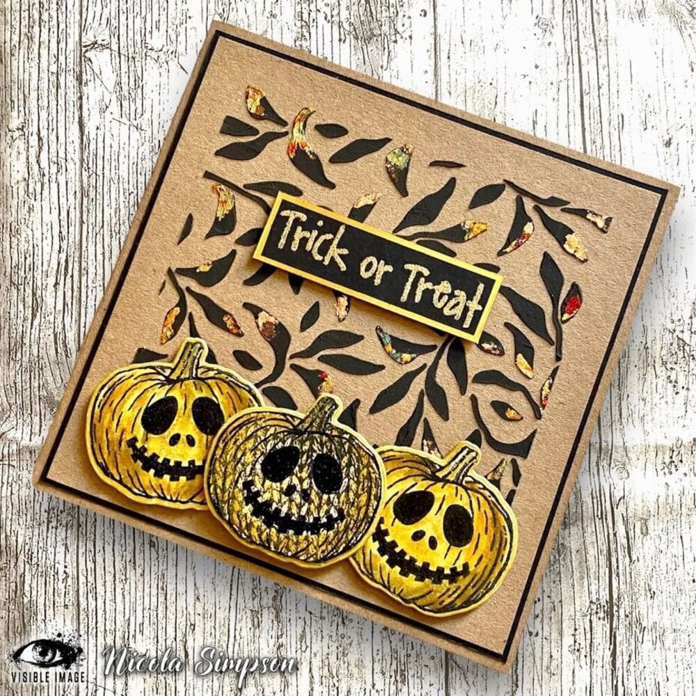 Visible Image Leafy 6x6 Inch Stencil (GO2313)