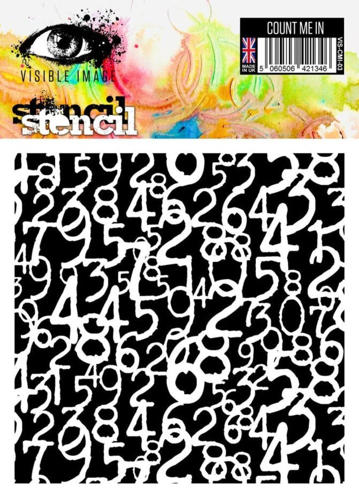 Visible Image Count Me In 6x6 Inch Stencil (XL2321) Visible Image Count Me In 6x6 Inch Stencil (XL2321)