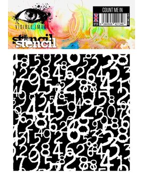 Visible Image Count Me In 6x6 Inch Stencil (XL2321) Visible Image Count Me In 6x6 Inch Stencil (XL2321)