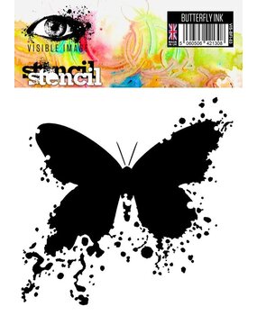 Visible Image Butterfly Ink 6x6 Inch Stencil (AJ2325)