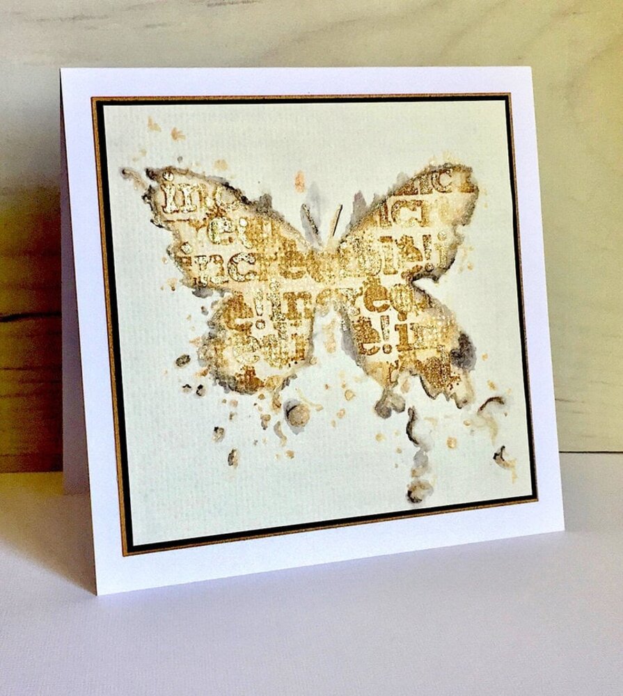 Visible Image Butterfly Ink 6x6 Inch Stencil (AJ2325)
