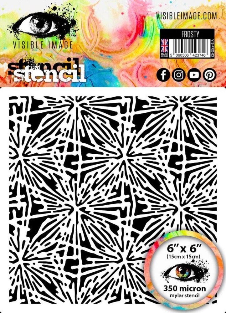 Visible Image Frosty 6x6 Inch Stencil (EO2329)