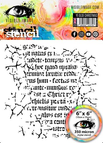 Visible Image Ye Olde Christmas 6x6 Inch Stencil (WQ2331)