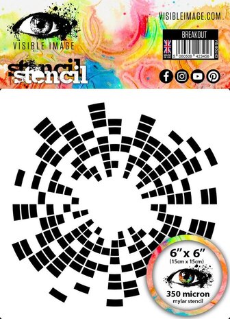 Visible Image Breakout 6x6 Inch Stencil (RW2338)