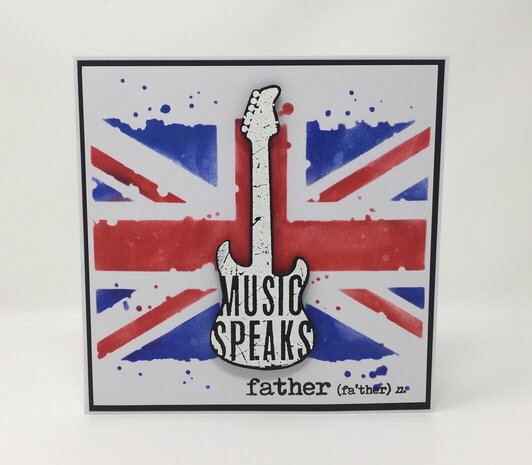 Visible Image Grungy Union Jack 6x6 Inch Stencil (SR2343)