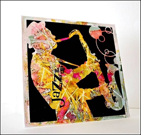 Visible Image Sax It Up 6x6 Inch Stencil (RB2346)