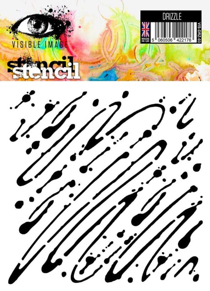 Visible Image Drizzle 6x6 Inch Stencil (XA2352) Visible Image Drizzle 6x6 Inch Stencil (XA2352)
