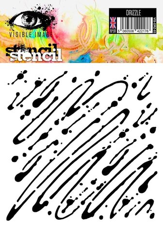 Visible Image Drizzle 6x6 Inch Stencil (XA2352) Visible Image Drizzle 6x6 Inch Stencil (XA2352)