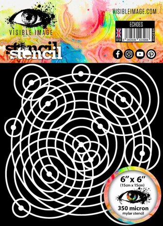 Visible Image Echoes 6x6 Inch Stencil (LK2353)