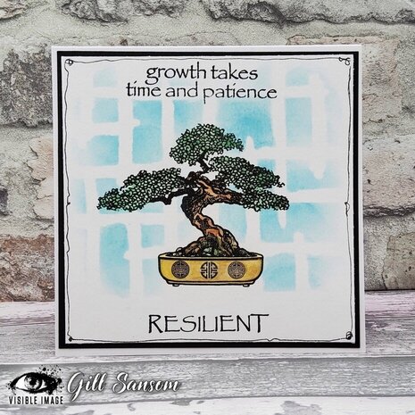 Visible Image Painted Grid 6x6 Inch Stencil (HB2357)