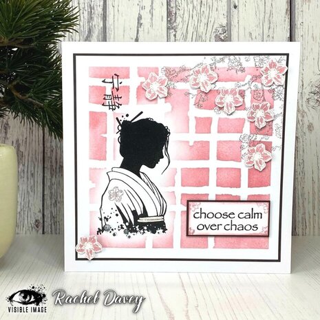 Visible Image Painted Grid 6x6 Inch Stencil (HB2357)