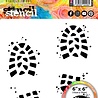 Visible Image Boot Prints 6x6 Inch Stencil (WS2358) Visible Image Boot Prints 6x6 Inch Stencil (WS2358)