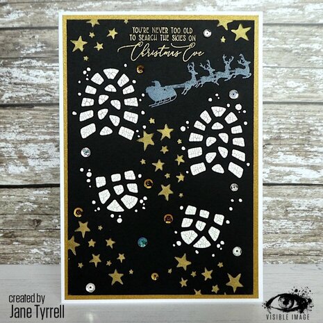 Visible Image Boot Prints 6x6 Inch Stencil (WS2358)