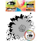 Visible Image Flower Ink 6x6 Inch Stencil (HT2367)