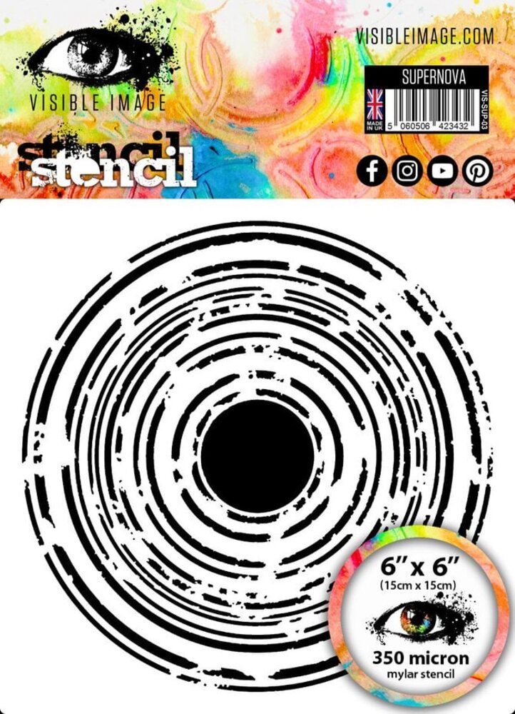 Visible Image Supernova 6x6 Inch Stencil (ZG2367) Visible Image Supernova 6x6 Inch Stencil (ZG2367)