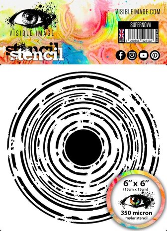 Visible Image Supernova 6x6 Inch Stencil (ZG2367) Visible Image Supernova 6x6 Inch Stencil (ZG2367)