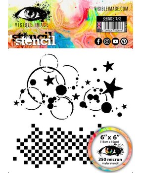 Visible Image Seeing Stars 6x6 Inch Stencil (JN2368) Visible Image Seeing Stars 6x6 Inch Stencil (JN2368)