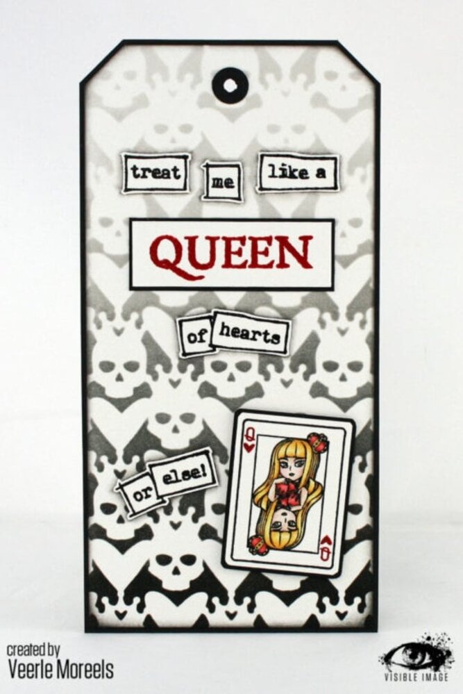 Visible Image Dark Hearts 6x6 Inch Stencil (VK2374)