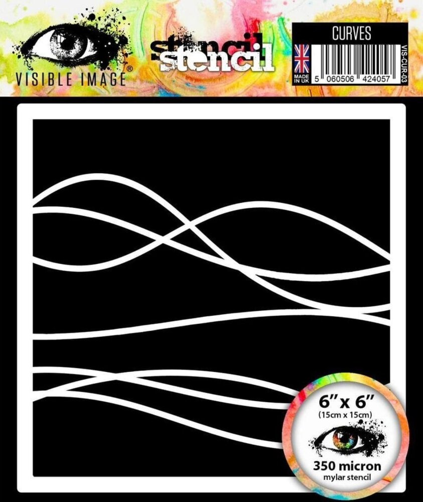 Visible Image Curves 6x6 Inch Stencil (TF2375)