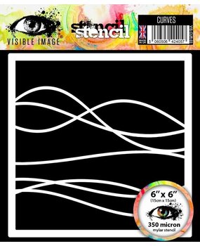 Visible Image Curves 6x6 Inch Stencil (TF2375)