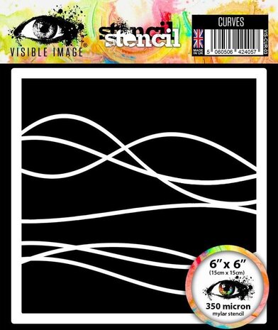 Visible Image Curves 6x6 Inch Stencil (TF2375)