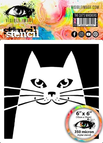 Visible Image The Cat's Whiskers 6x6 Inch Stencil (SX2376)