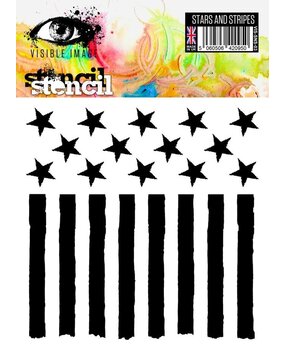 Visible Image Stars & Stripes 6x6 Inch Stencil (YK2382) Visible Image Stars & Stripes 6x6 Inch Stencil (YK2382)
