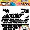 Visible Image Distressed Brick 6x6 Inch Stencil (ZN2382) Visible Image Distressed Brick 6x6 Inch Stencil (ZN2382)