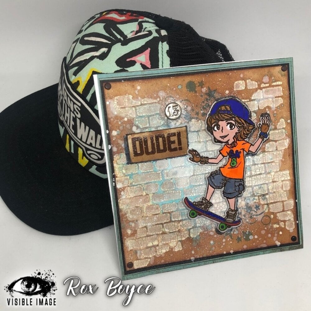 Visible Image Distressed Brick 6x6 Inch Stencil (ZN2382) Visible Image Distressed Brick 6x6 Inch Stencil (ZN2382)