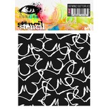 Visible Image Entwined Butterflies 6x6 Inch Stencil (JQ2389)