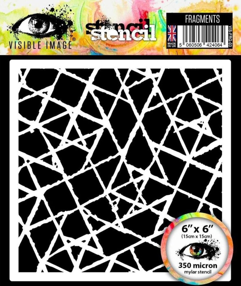 Visible Image Fragments 6x6 Inch Stencil (GO2391)