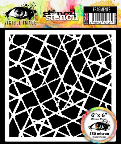 Visible Image Fragments 6x6 Inch Stencil (GO2391)
