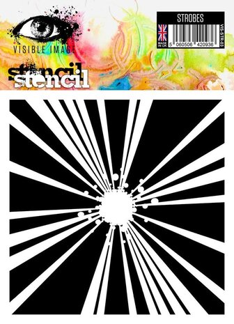 Visible Image Strobes 6x6 Inch Stencil (VR2392)
