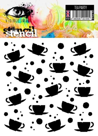 Visible Image Tea Party 6x6 Inch Stencil (OE2393)