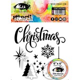 Visible Image Iconic Christmas 6x6 Inch Stencil (AB2394)