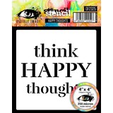 Visible Image Happy Thoughts 4x4 Inch Stencil (OF2325)