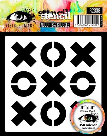 Visible Image Noughts & Crosses 4x4 Inch Stencil (IR2338)