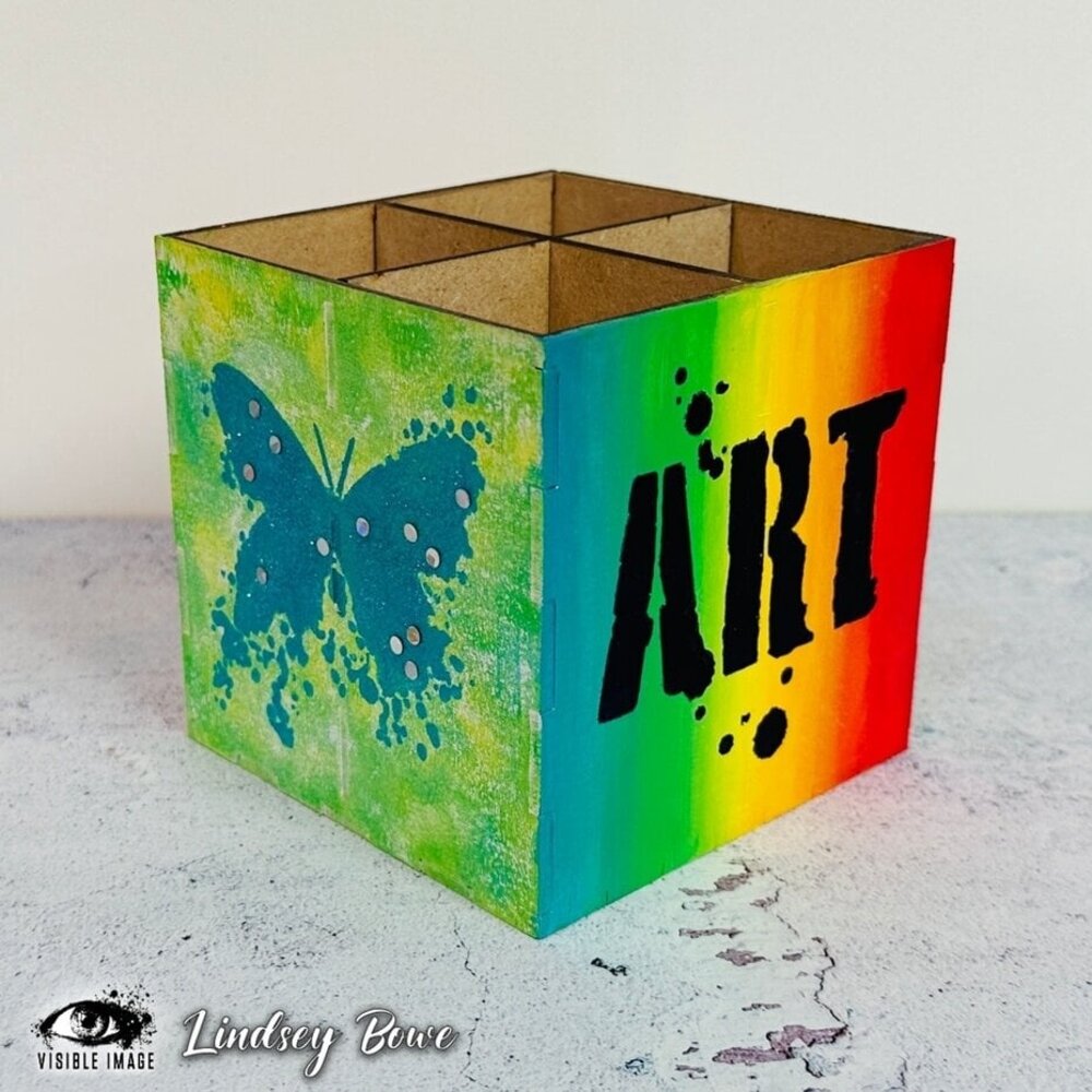 Visible Image Inky Art 4x4 Inch Stencil (UD2360) Visible Image Inky Art 4x4 Inch Stencil (UD2360)