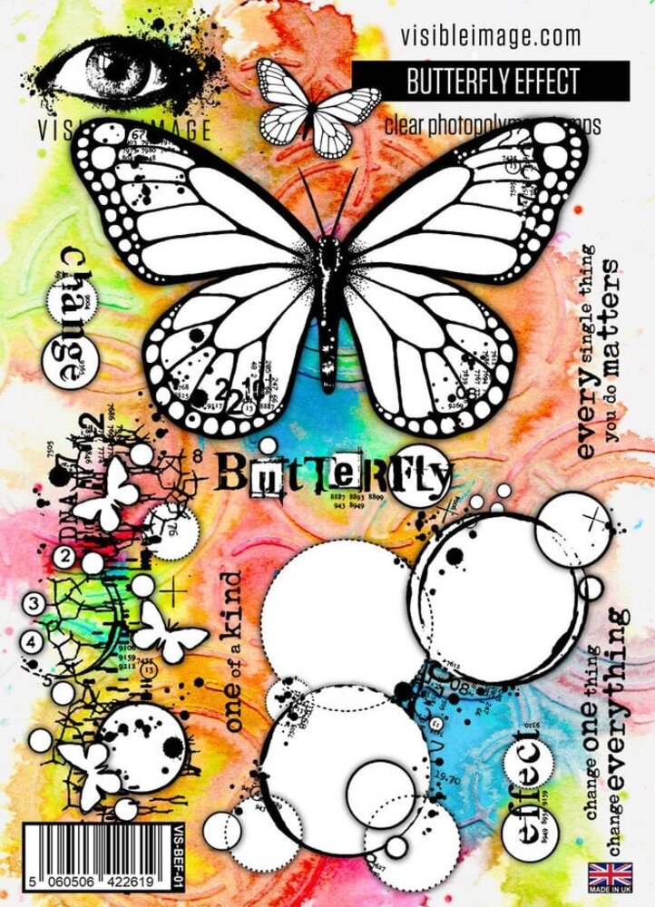 Visible Image Butterfly Effect A5 Stamp Set (PH2353) Visible Image Butterfly Effect A5 Stamp Set (PH2353)